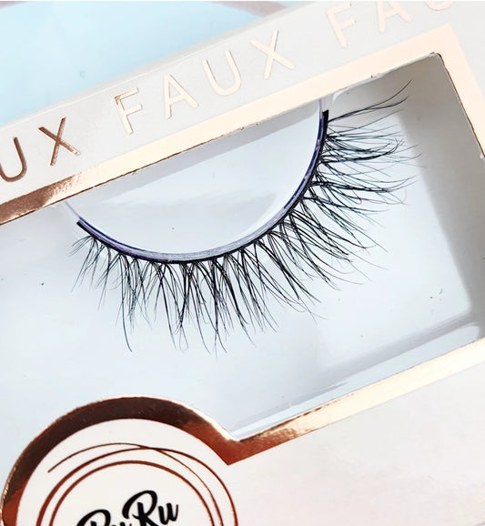 Faux mink, natural winged lashes